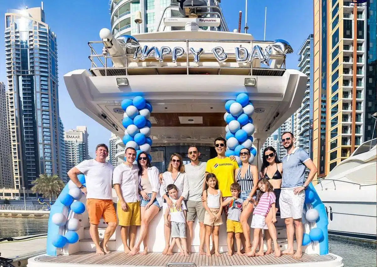 Birthday Party yacht experience in Dubai