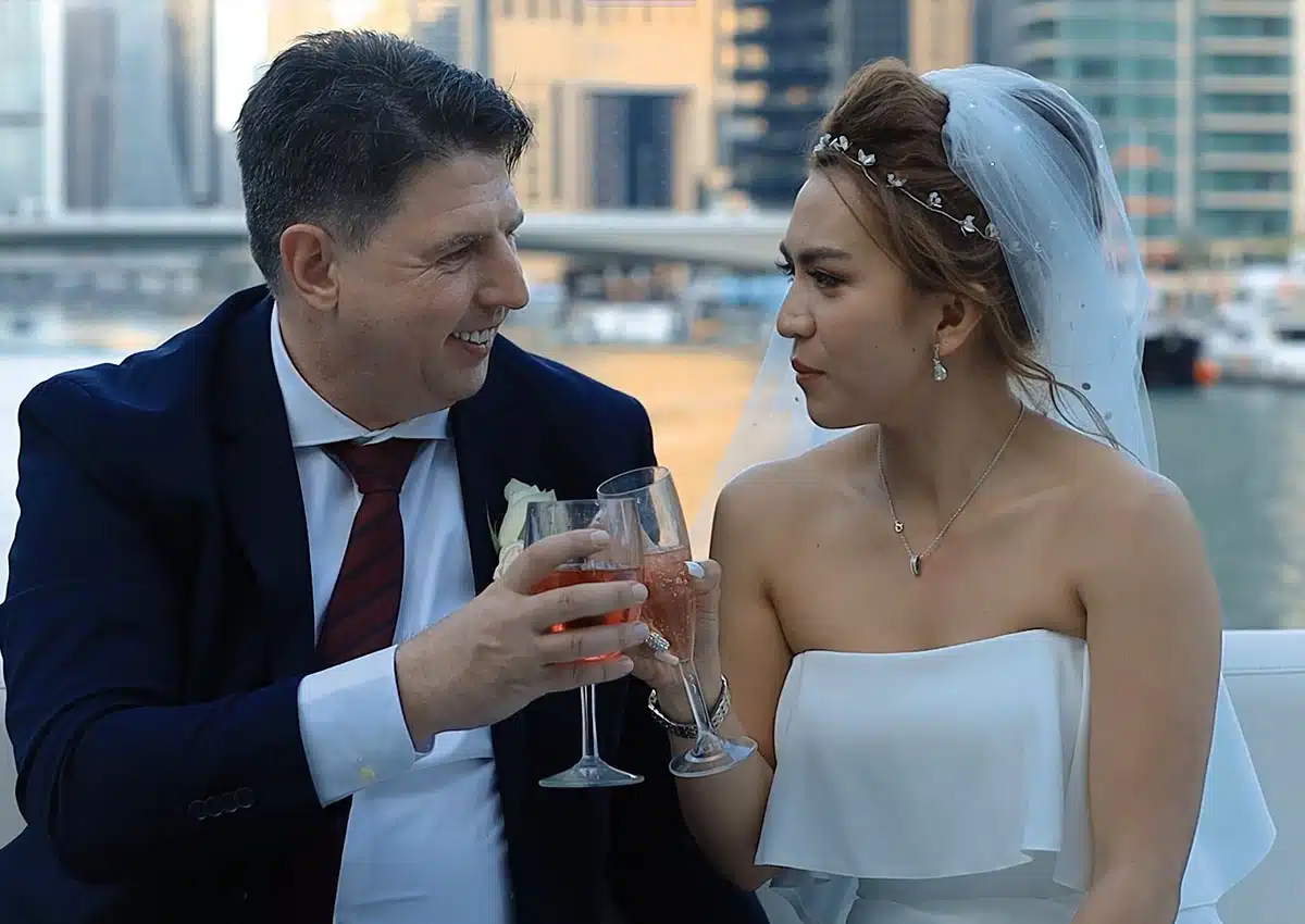Wedding Celebration yacht experience in Dubai