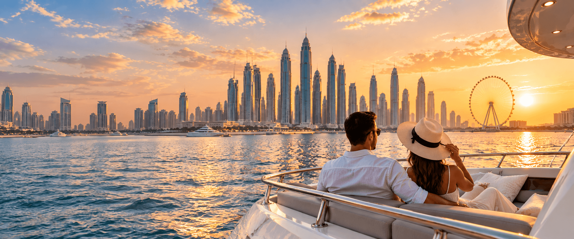 Luxury private yacht experience in Dubai