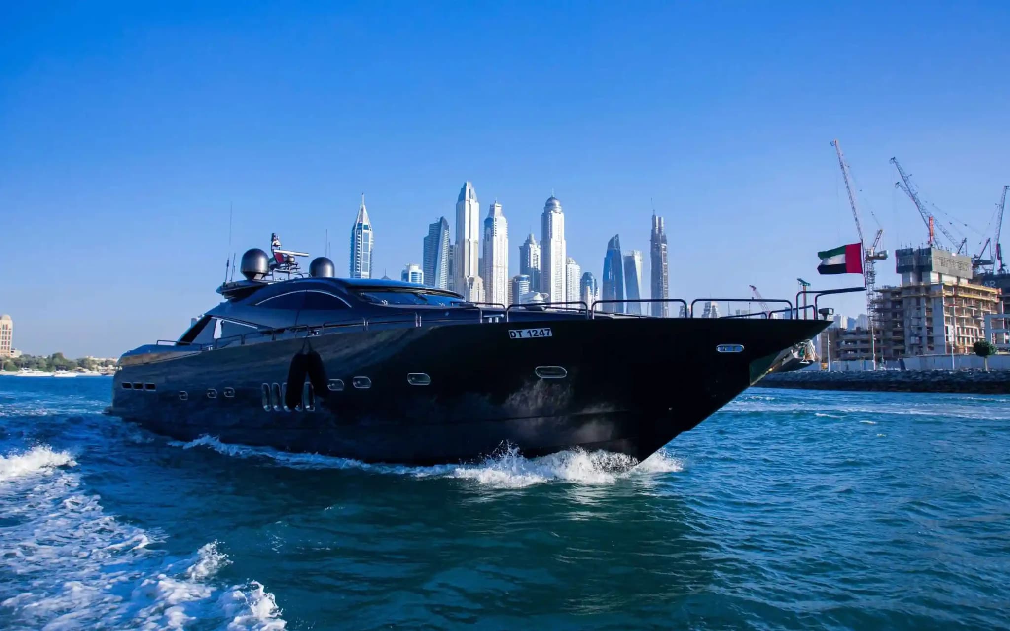 Black Diamond luxury yacht rental in Dubai