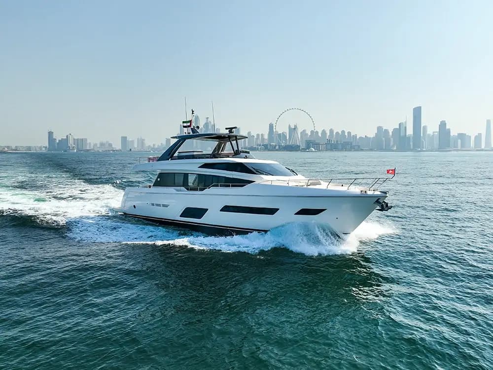 Ferretti Yachts luxury yacht rental in Dubai